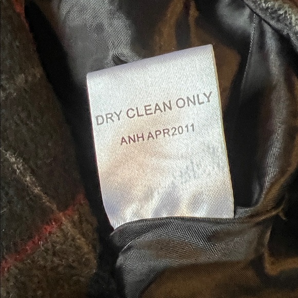 2 Piece Dressy Winter Jacket Coat Lot 1 Herringbone, 1 Plaid Print Size Medium - Picture 11 of 12